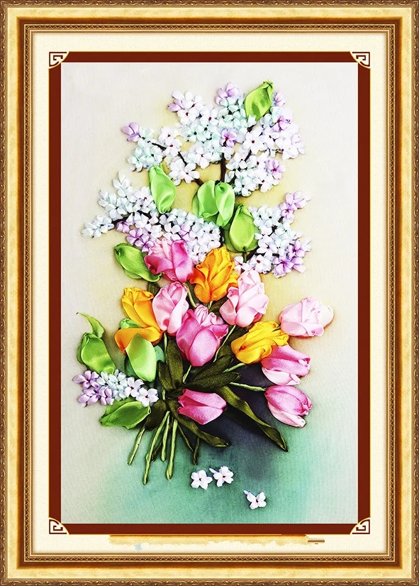 Embroidery Rose Stitch - Vá, Băng TỰ LÀM Cross stitch