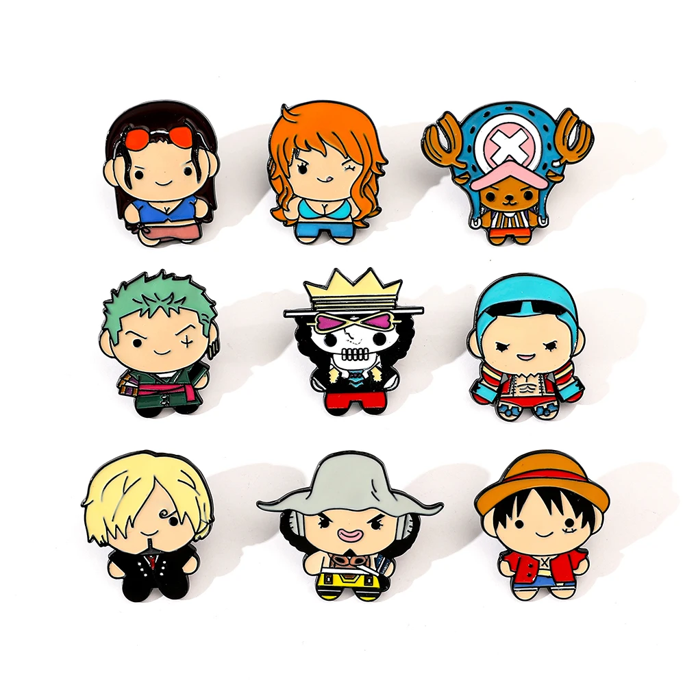 Embroidery Reddit - 9 Pcs Creative Cartoon Brooch Anime