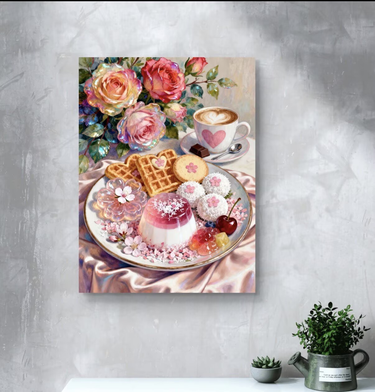 Embroidery Rose Stitch - 9CT 14ct Rose Dessert Printed Kits