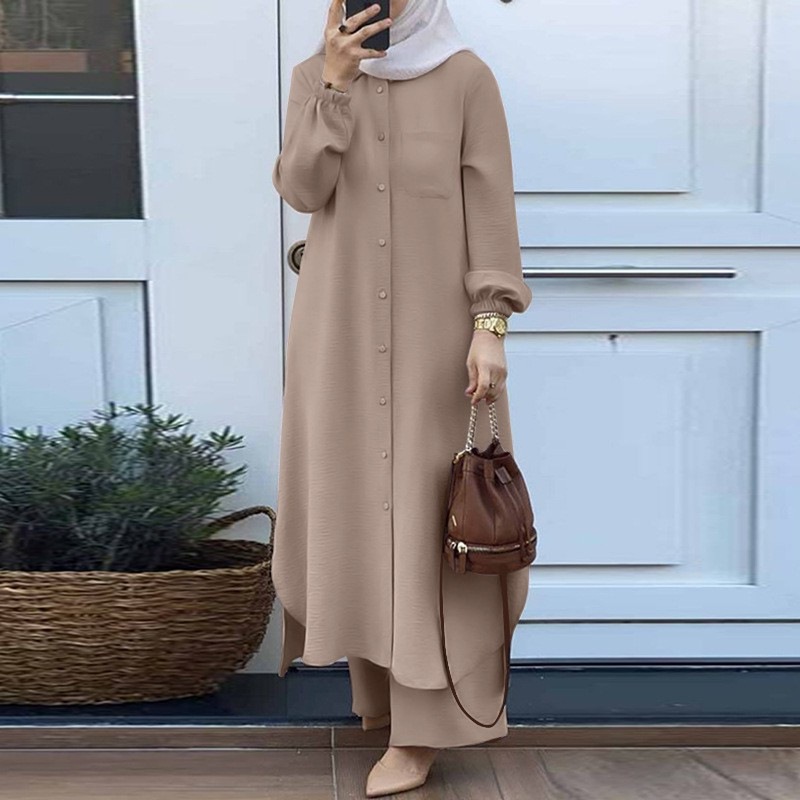 Dress Solid Color Dubai Turkis - đánh giá và giá Embroidery Kaftan