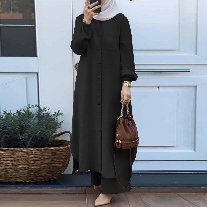 Dress Solid Color Dubai Turkis - đánh giá và giá Embroidery Kaftan