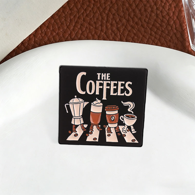 The Coffees Enamel Pins Abbey  - đánh giá và giá Embroidery Initials