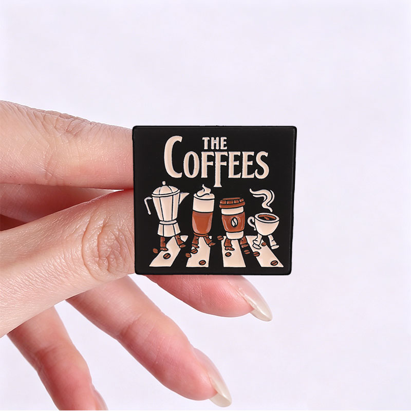 The Coffees Enamel Pins Abbey  - đánh giá và giá Embroidery Initials