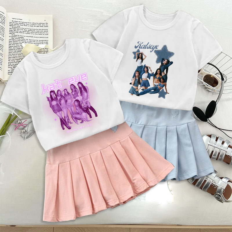 Fashion K POP K-KATSEYE T-shir - đánh giá và giá Embroidery Shirt