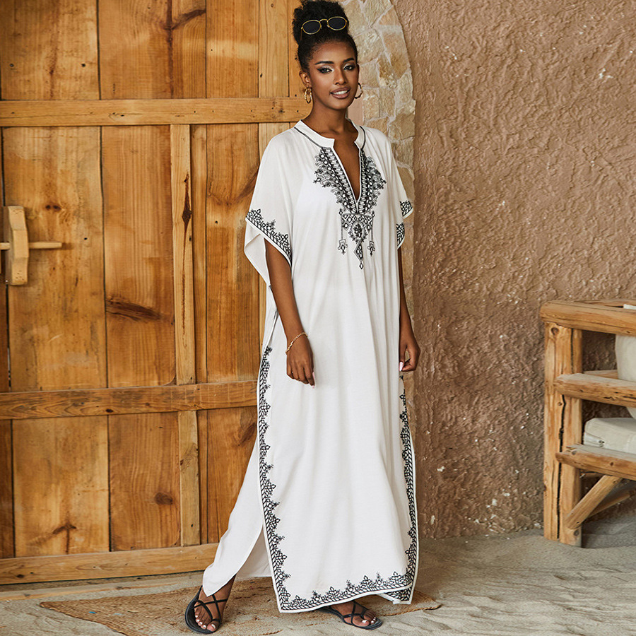 Kaftan Dresses Bathing Suit fo - đánh giá và giá Embroidery Kaftan