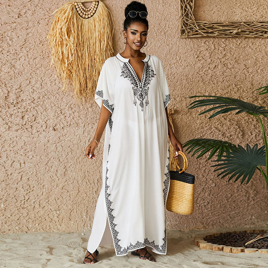 Kaftan Dresses Bathing Suit fo - đánh giá và giá Embroidery Kaftan