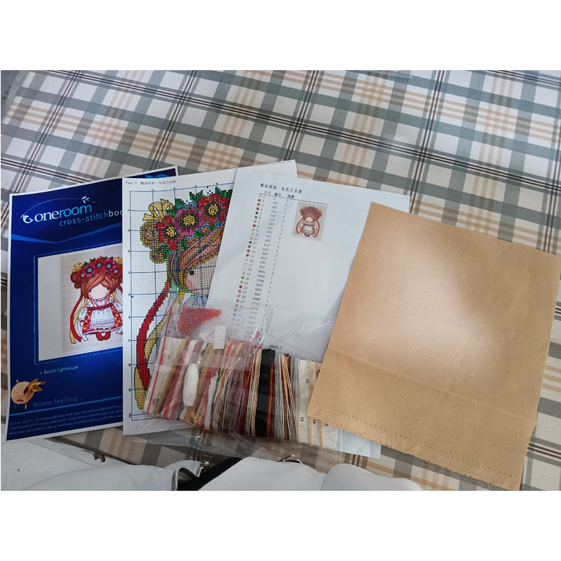 Cross Stitch Canvas Kit, DIY E - đánh giá và giá Embroidery Rose Stitch