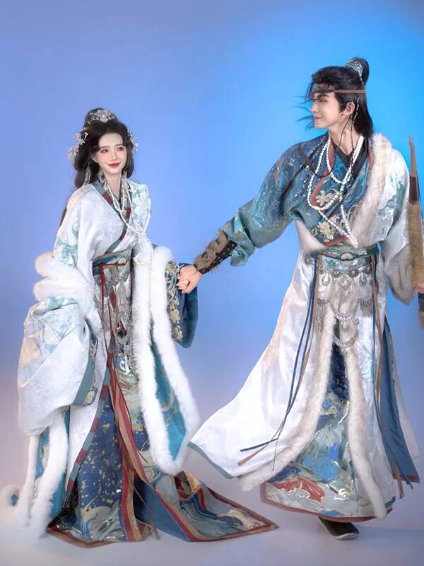New Hanfu Women Zhan Guo Robe  - đánh giá và giá Embroidery Knit