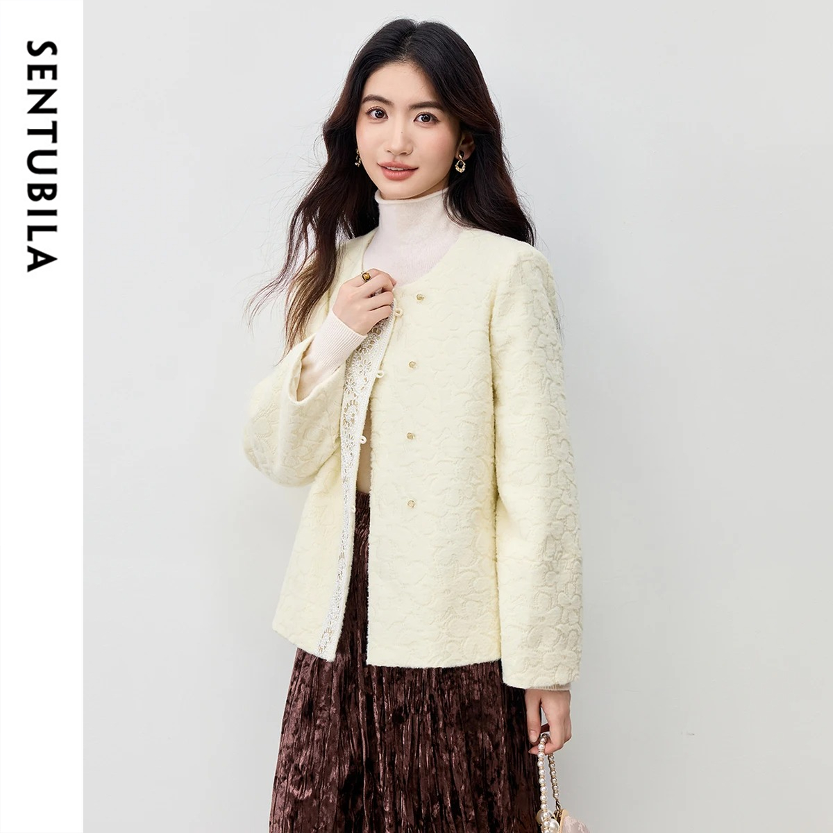 SENTUBILA Quilted Coat for Wom - đánh giá và giá Embroidery And Quilting