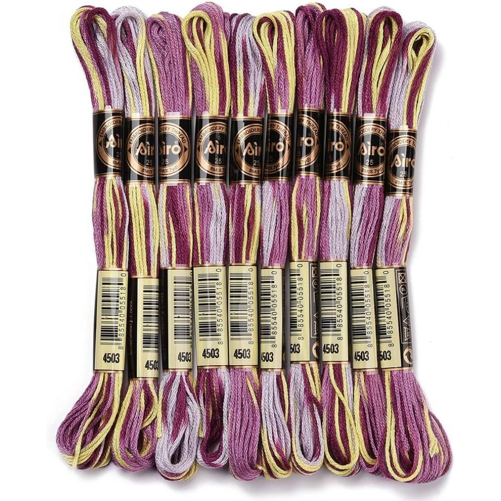 6 Strands Purple Variegated Em - đánh giá và giá Embroidery Stitch