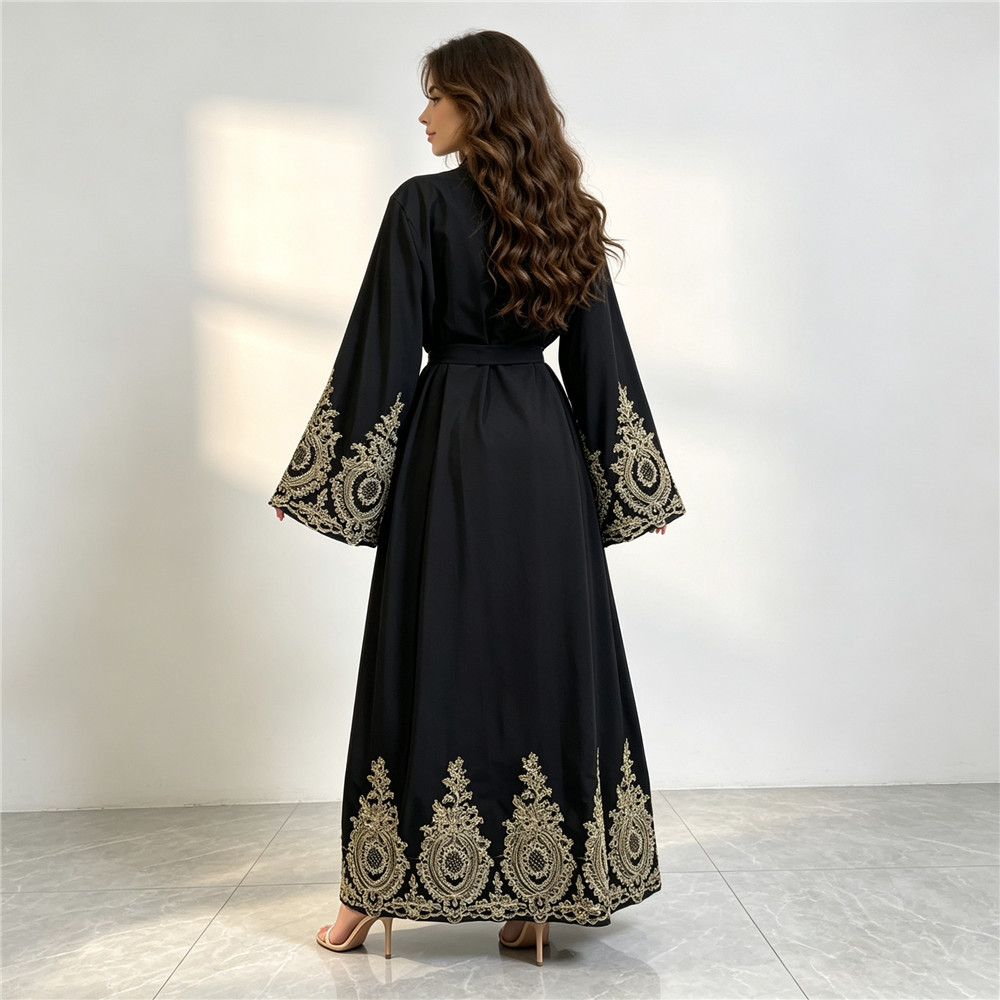 New Abaya Dubai Luxury Kimono  - đánh giá và giá Embroidery Kaftan