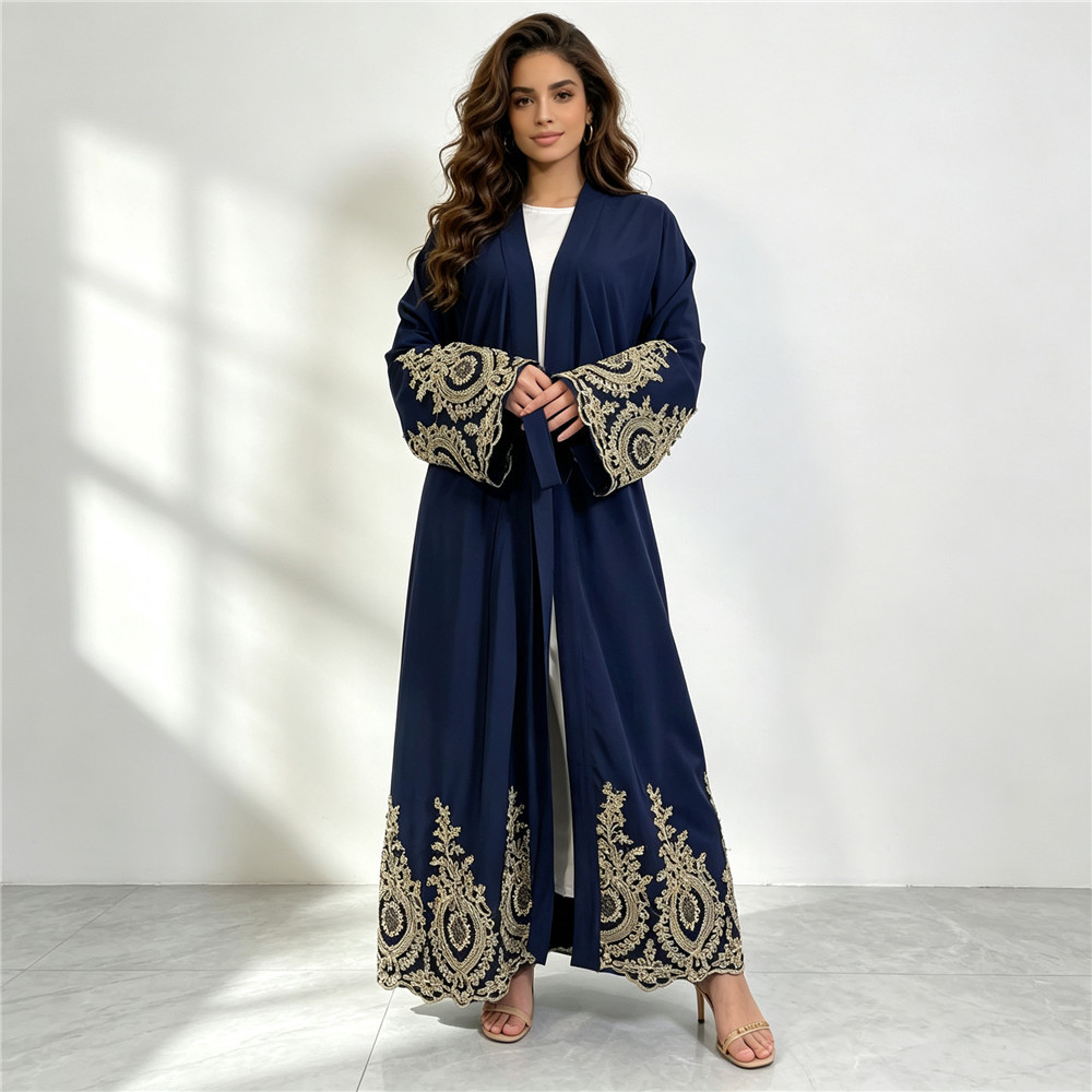 New Abaya Dubai Luxury Kimono  - đánh giá và giá Embroidery Kaftan