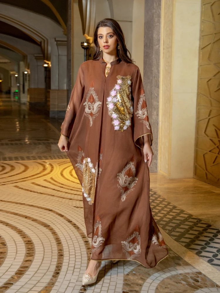 Morocco Dress for Women Muslim - đánh giá và giá Embroidery Kaftan