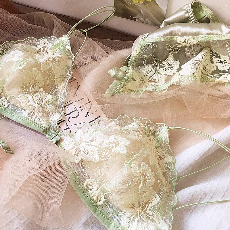 French Niche Lingerie Set Embr - đánh giá và giá Embroidery In Australia