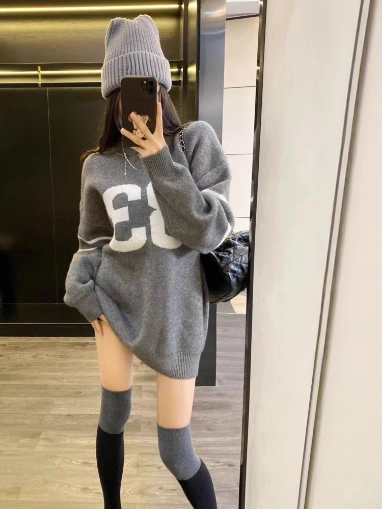 Y2K Vintage Knitted Sweater Wo - đánh giá và giá Embroidery Knit