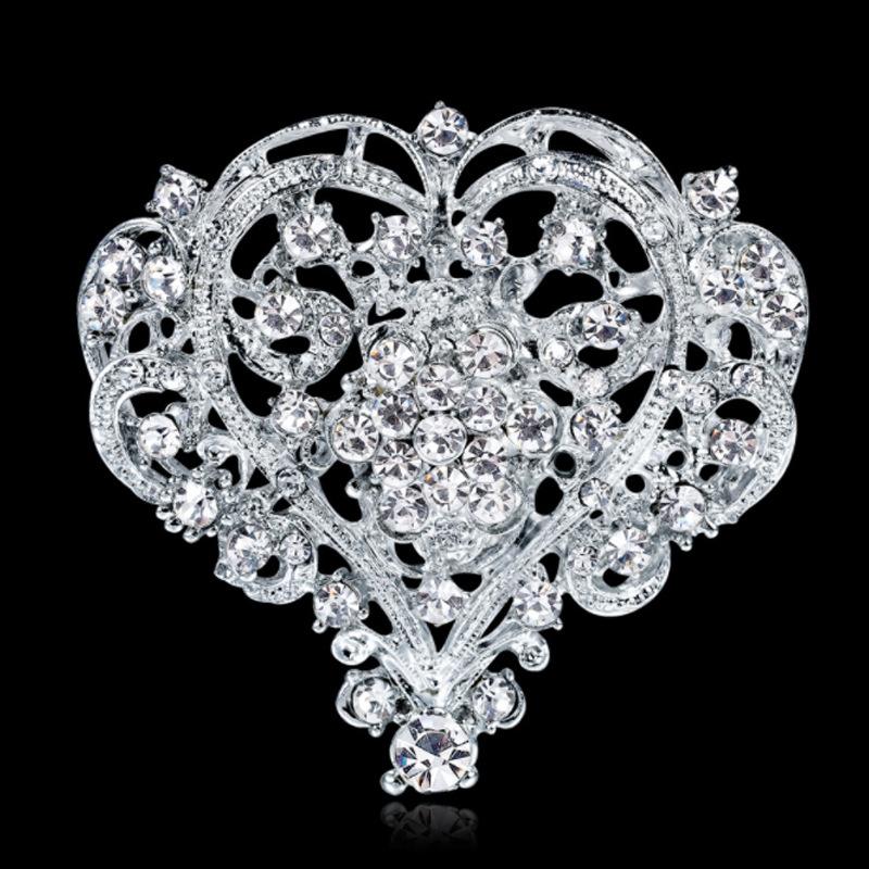 Elegant Heart Shape Brooch Shi - đánh giá và giá Embroidery Kaftan