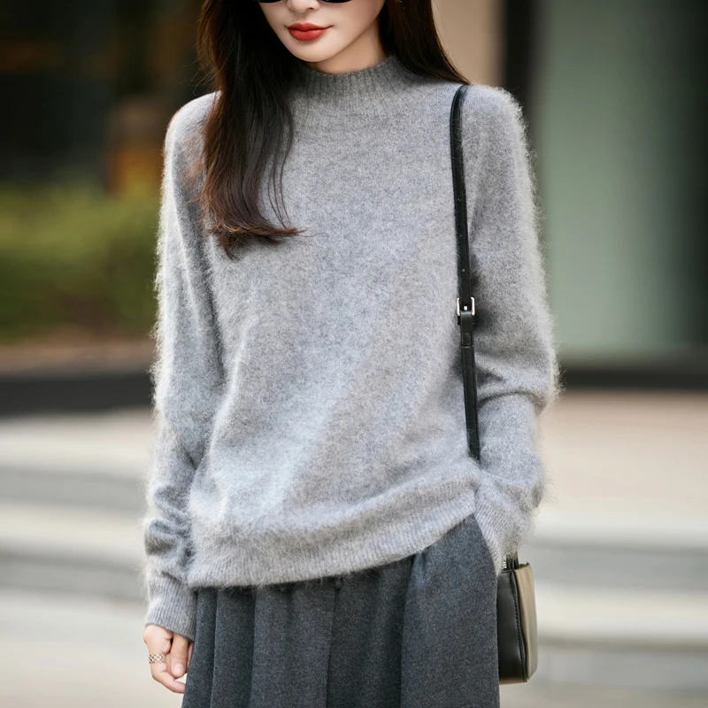 100% Wool Women's Fluffy High  - đánh giá và giá Embroidery Knit