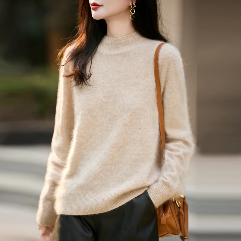 100% Wool Women's Fluffy High  - đánh giá và giá Embroidery Knit