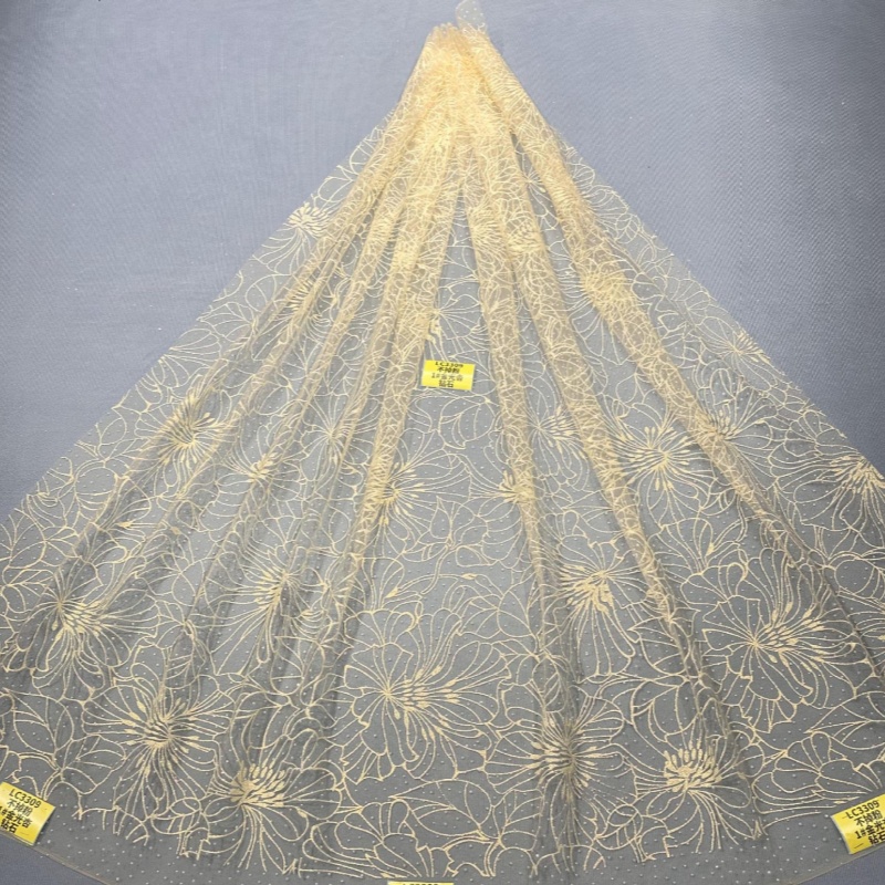 2026 Light Green Hot Sale Fadh - đánh giá và giá Embroidery Net Fabric