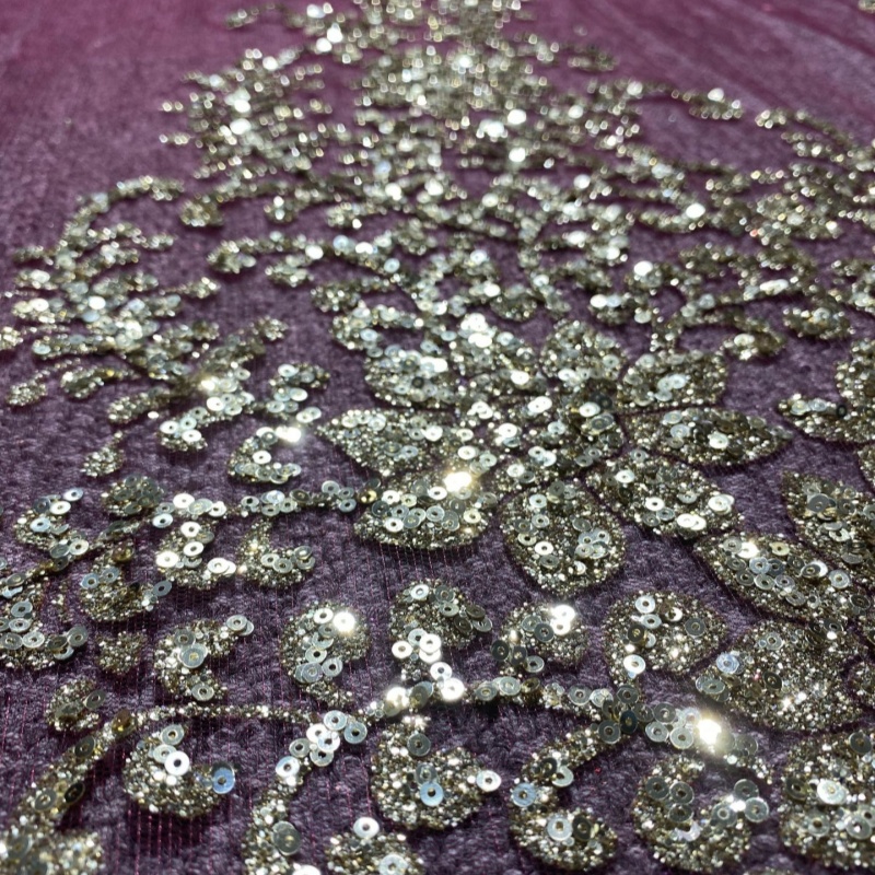10 Yards Dark Green Fadhion Af - đánh giá và giá Embroidery Net Fabric