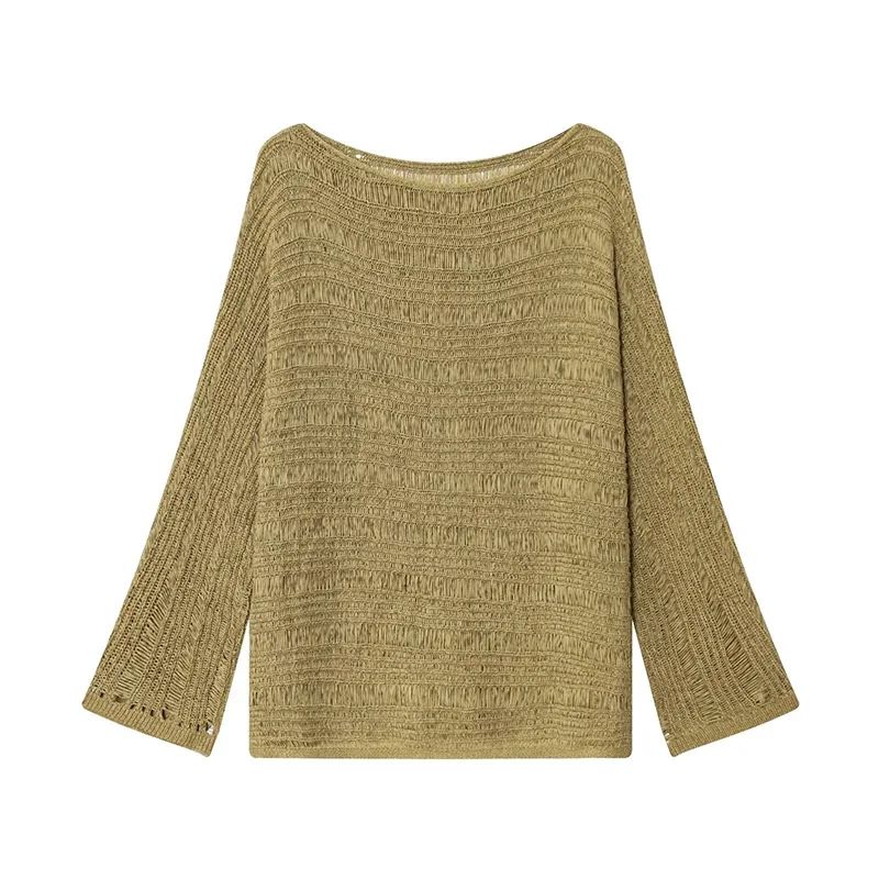 Vintage Boat Neck Knit Sweater - đánh giá và giá Embroidery Knit