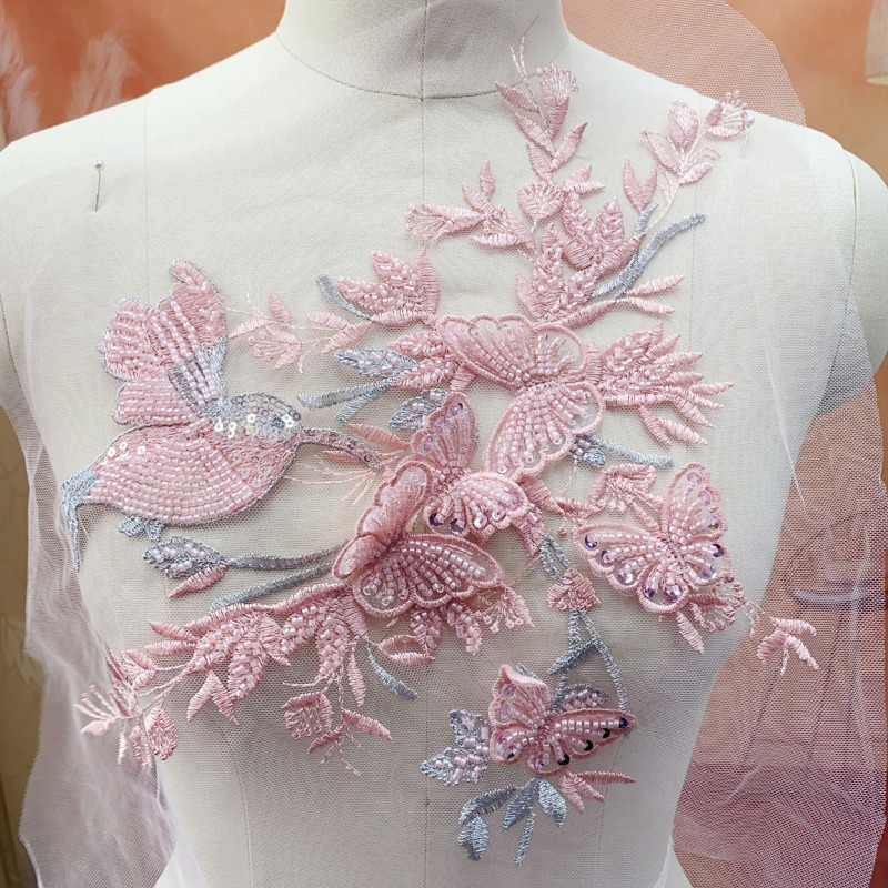 Exquisite Gold Pink Metal Blue - đánh giá và giá Embroidery Gold