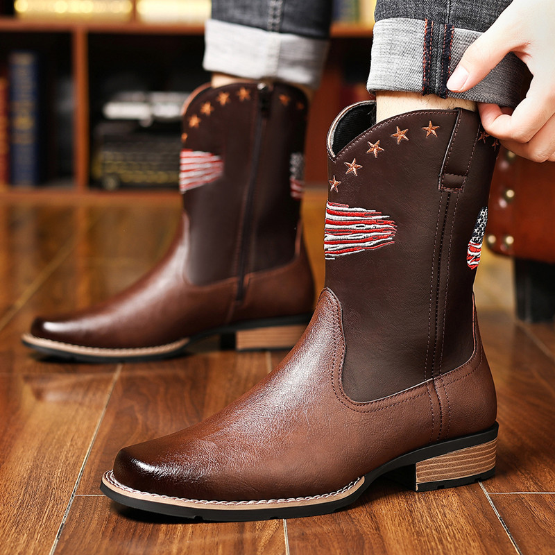 New Brand Men High Boots Embro - đánh giá và giá Embroidery Stitch