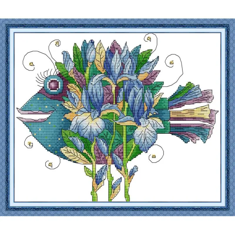 Cross Stitch Embroidery Kit Be - đánh giá và giá Embroidery Fish