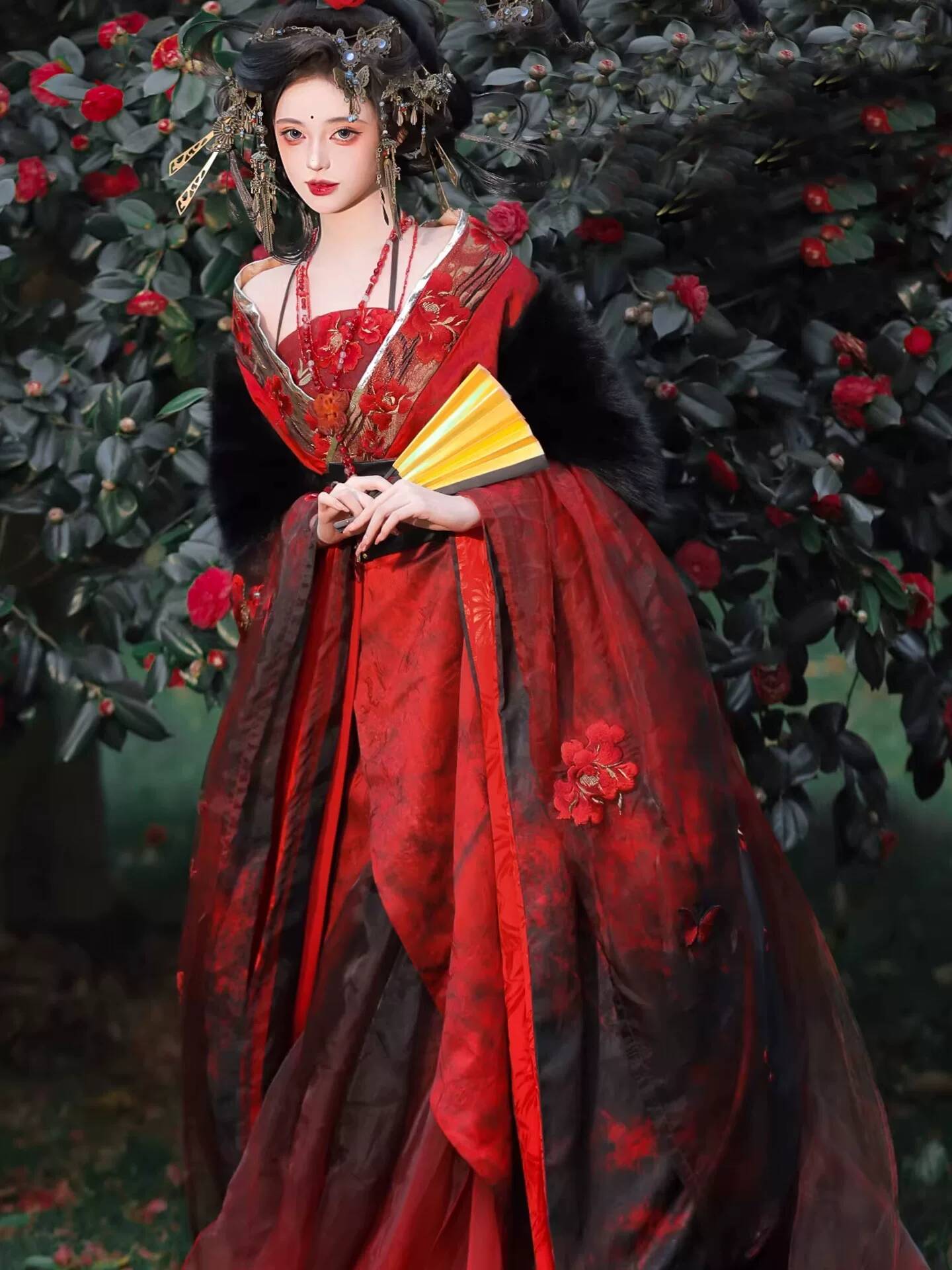 New Datura Red Hanfu Women Anc - đánh giá và giá Embroidery Knit