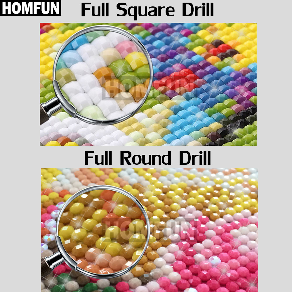 HOMFUN 5D Diamond Embroidery N - đánh giá và giá Embroidery Rose Stitch