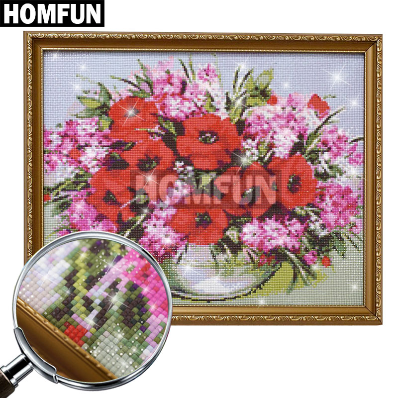 HOMFUN 5D Diamond Embroidery N - đánh giá và giá Embroidery Rose Stitch