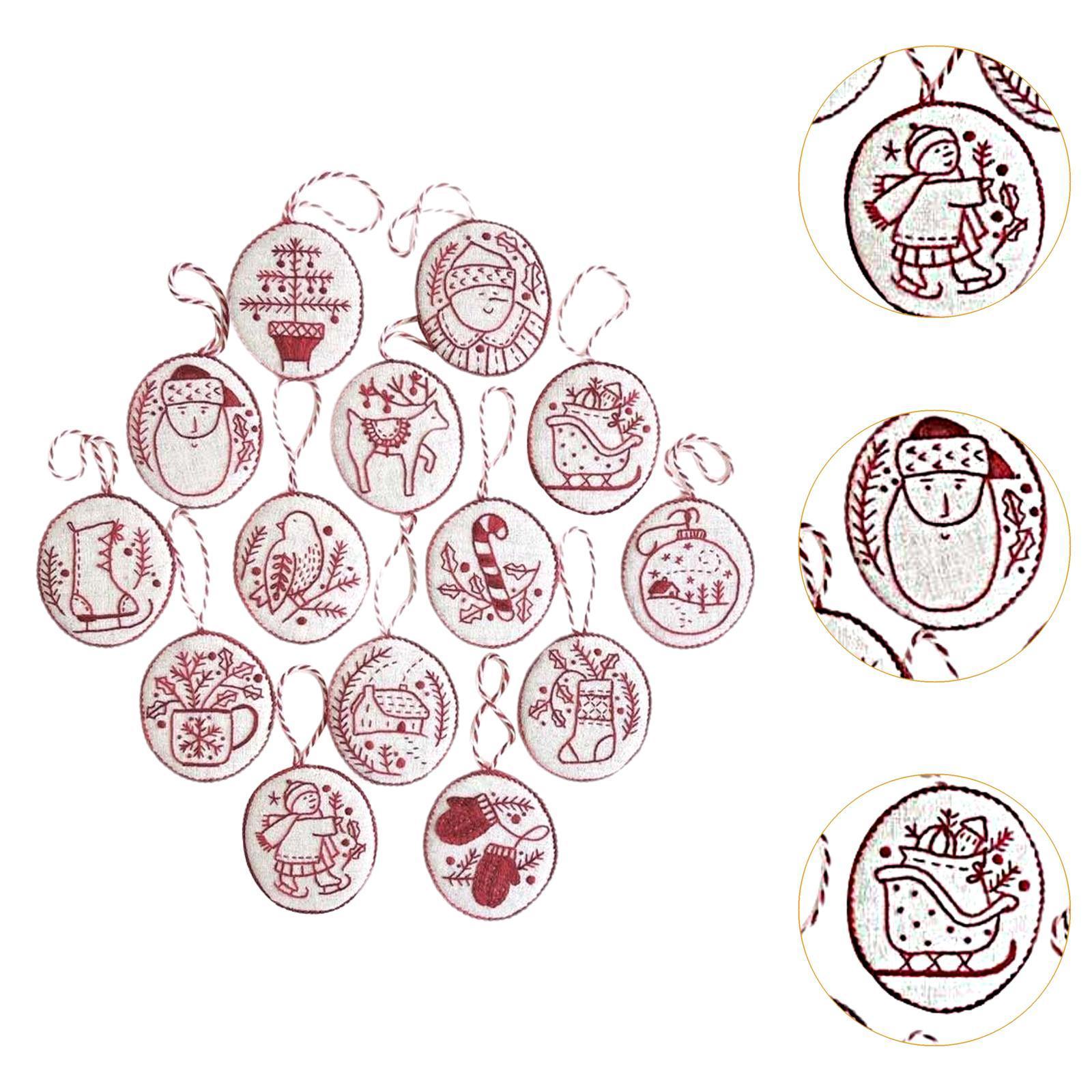 Hand Embroidery Christmas Orna - đánh giá và giá Embroidery Xmas Ornaments