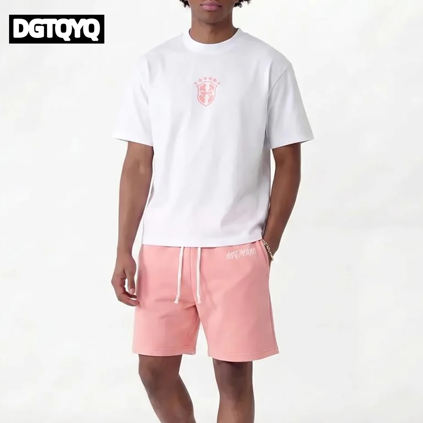 Man's Summer New Pink Embroide - đánh giá và giá Embroidery Shirt