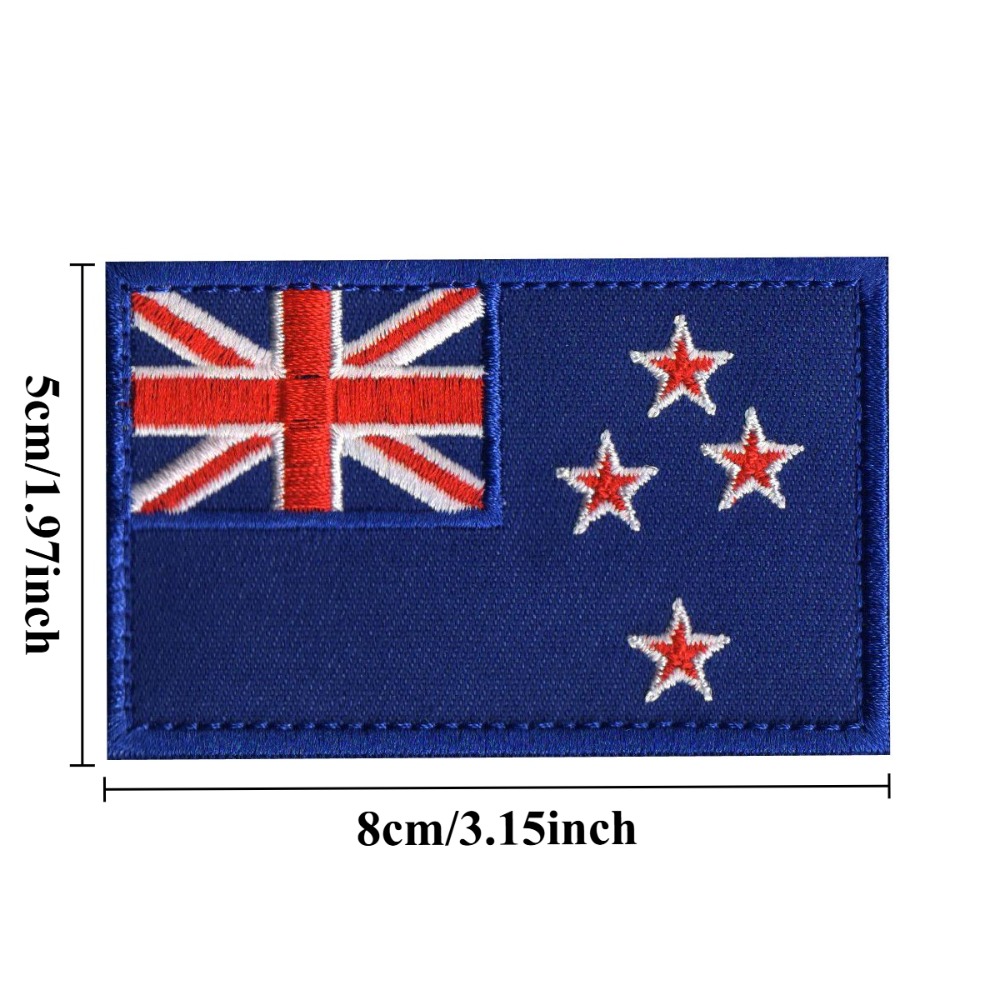 8*5cm New Zealand Australia Fl - đánh giá và giá Embroidery In Australia