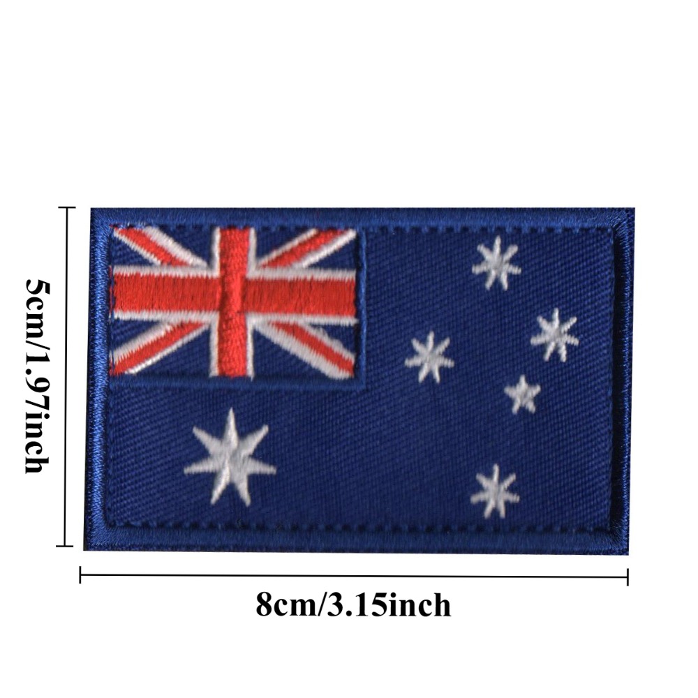 8*5cm New Zealand Australia Fl - đánh giá và giá Embroidery In Australia