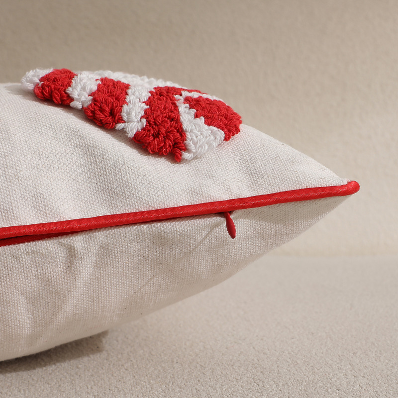 Red Christmas Pillow Cover Dec - đánh giá và giá Embroidery Xmas Ornaments