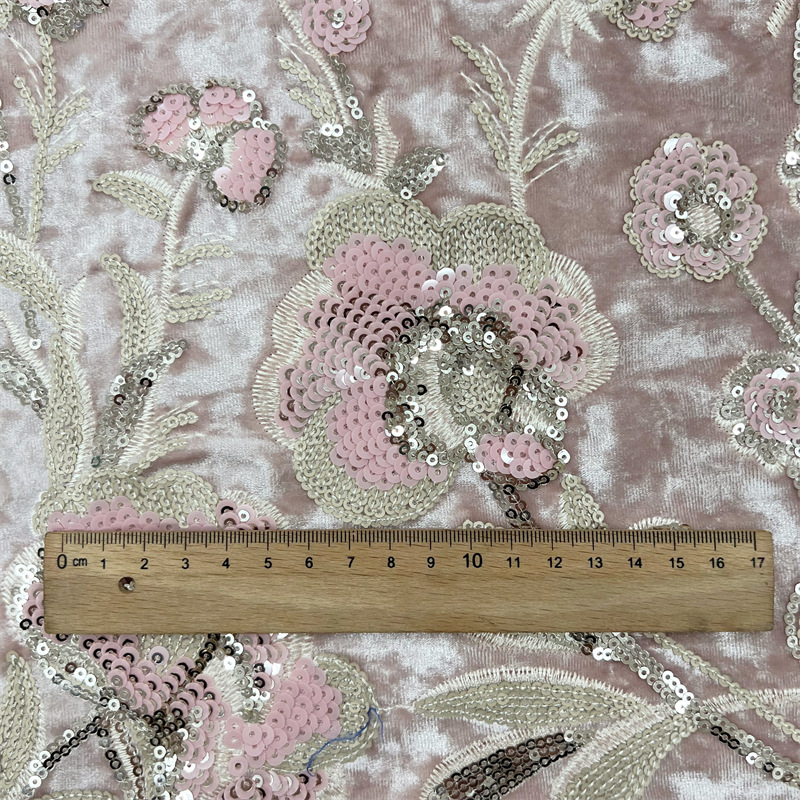 130cm Wide New Arrival Velvet  - đánh giá và giá Embroidery Knit