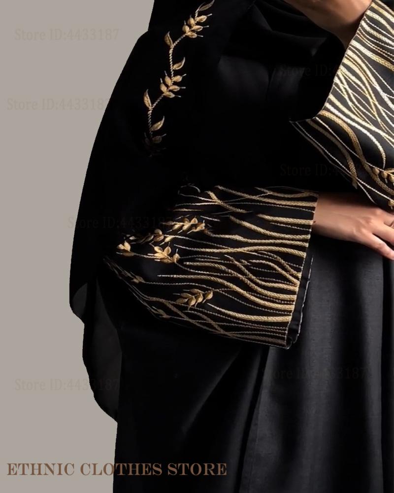 Muslim Women Dress Elegant Bla - đánh giá và giá Embroidery Kaftan