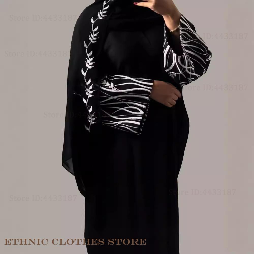 Muslim Women Dress Elegant Bla - đánh giá và giá Embroidery Kaftan