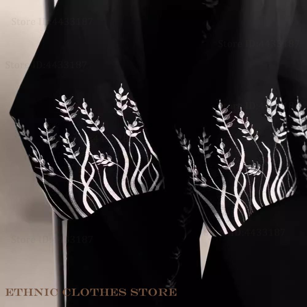 Muslim Women Dress Elegant Bla - đánh giá và giá Embroidery Kaftan