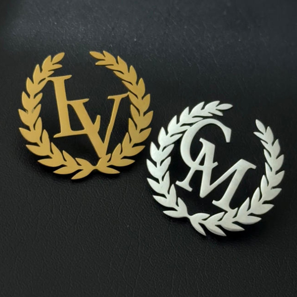 Customized brooch, olive flowe - đánh giá và giá Embroidery Initials