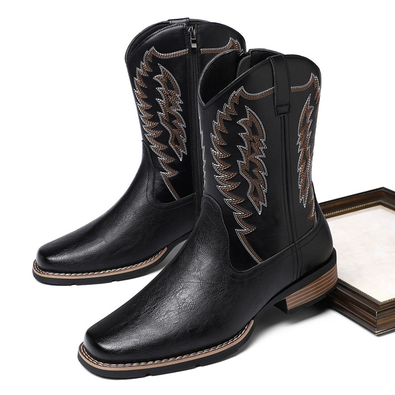 Men High Boot Embroidery Retro - đánh giá và giá Embroidery Stitch