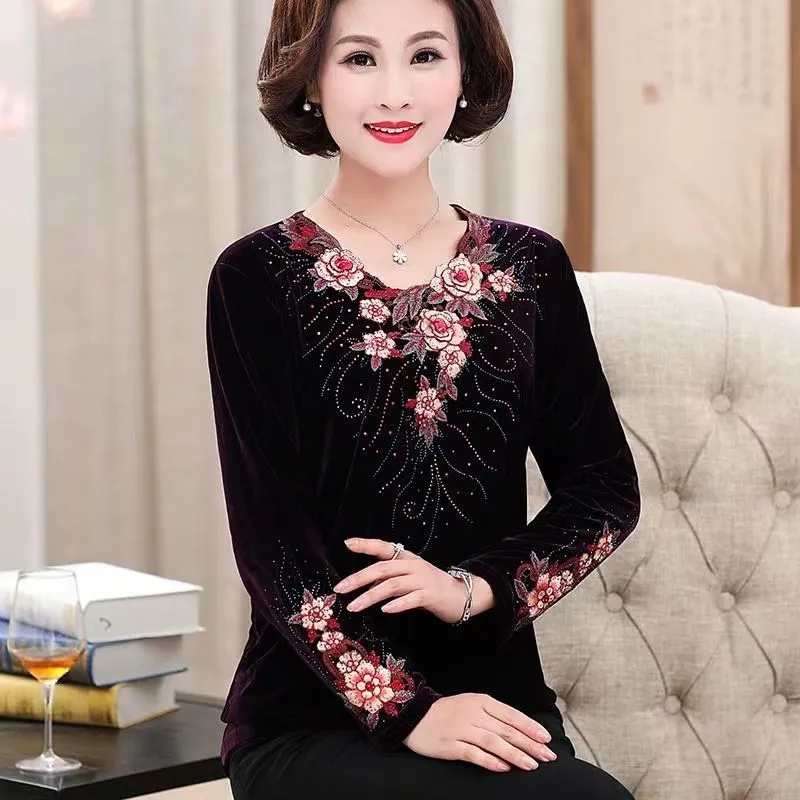 5XL 6XL Large Size Middle-aged - đánh giá và giá Embroidery Gold