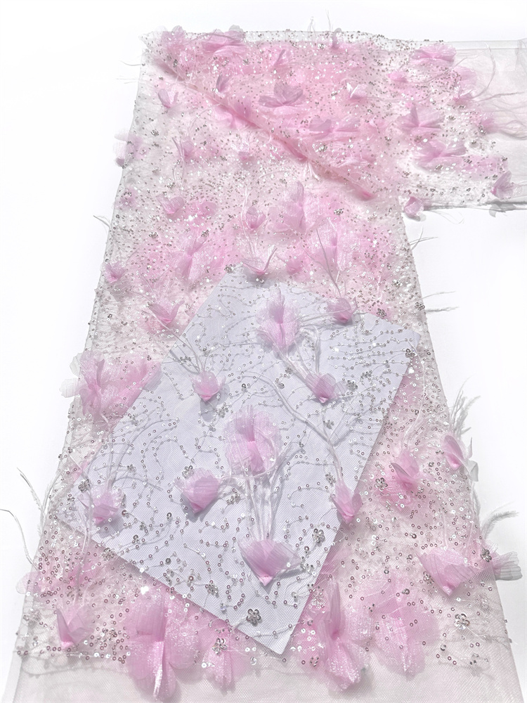 Exquisite High-end Light Luxur - đánh giá và giá Embroidery Net Fabric