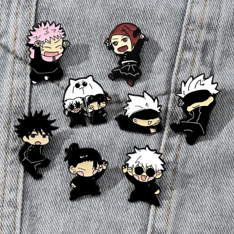 8pcs Anime Itadori Yuji Enamel - đánh giá và giá Embroidery Reddit