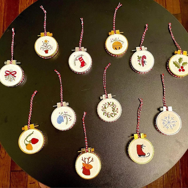 Bộ dụng cụ thêu tranh Giáng si - đánh giá và giá Embroidery Xmas Ornaments