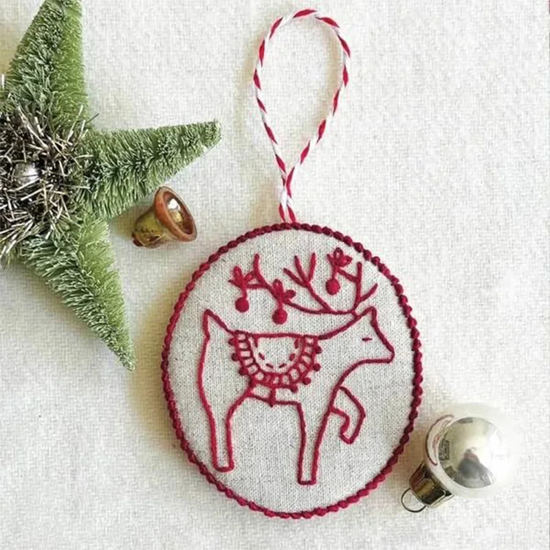 Bộ dụng cụ thêu tranh Giáng si - đánh giá và giá Embroidery Xmas Ornaments