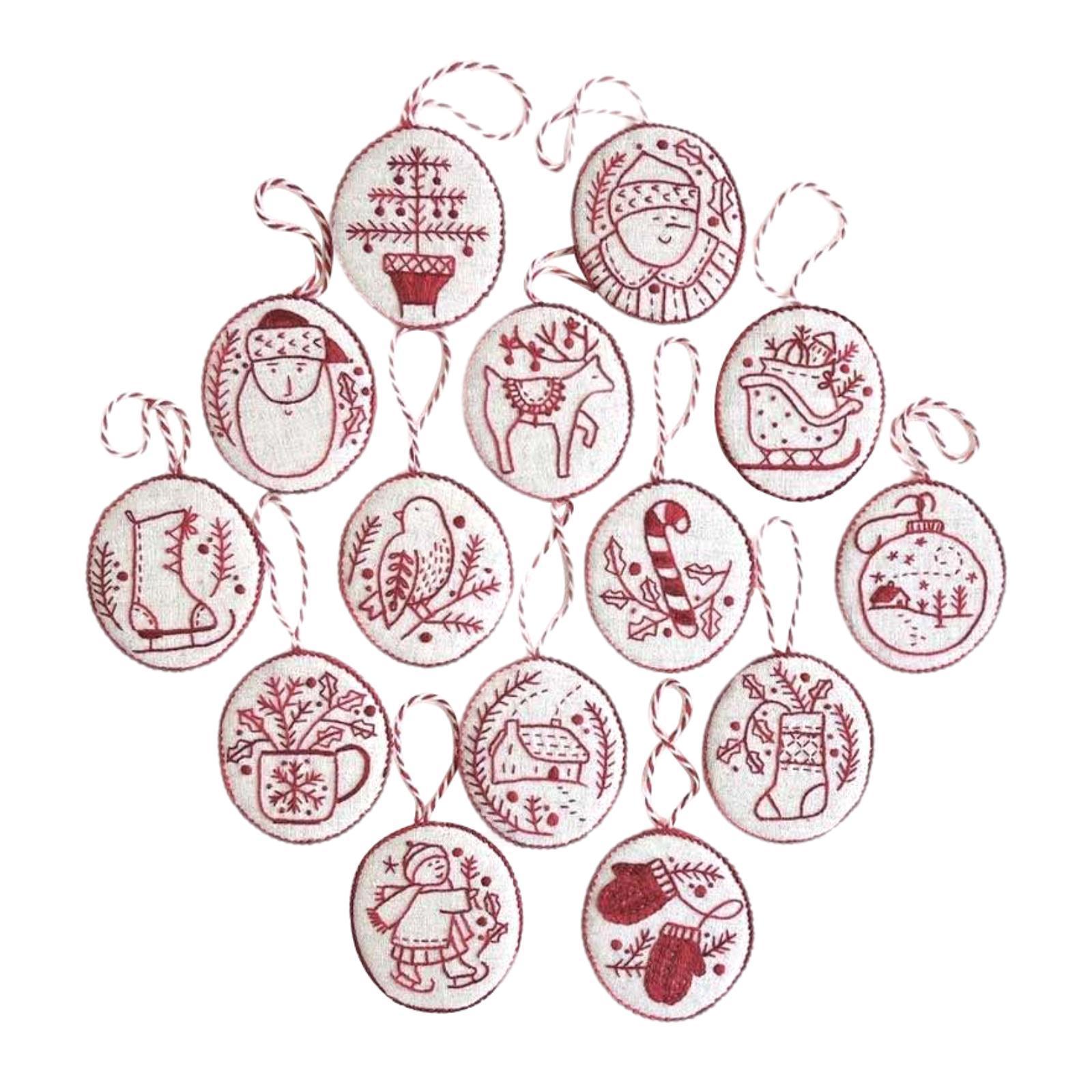 Hand Embroidery Christmas Orna - đánh giá và giá Embroidery Xmas Ornaments