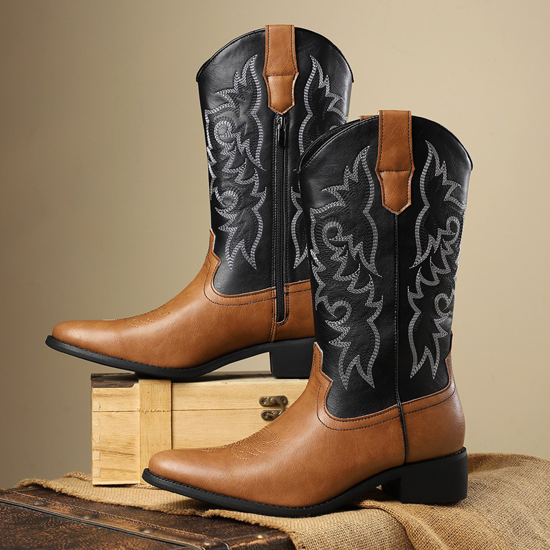 NEW Men High Boots Embroidery  - đánh giá và giá Embroidery Stitch