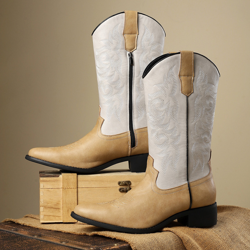 NEW Men High Boots Embroidery  - đánh giá và giá Embroidery Stitch